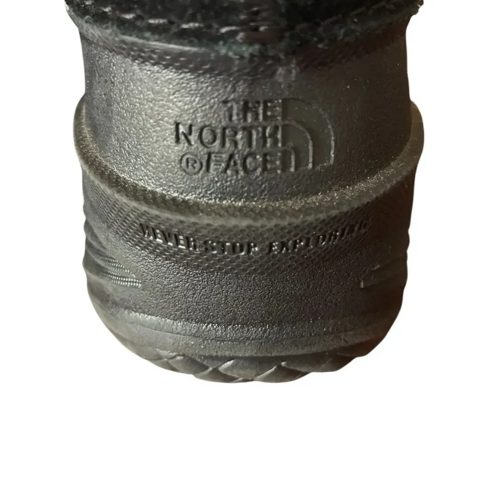 The North Face Black and Gray Insulated Boots Girls Size 3